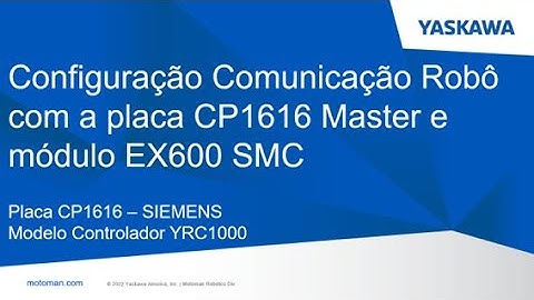 Configuração CP1616 com módulo EX600 SMC - YRC1000 - Master