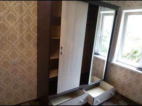 заключительный этап сборки шкафа купе МОДЕРН от фабрики BTS