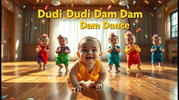 🎵 Dudi Dudi Dam Dam Dance | Funny Baby & Kids Rhymes | Cute Toddler Dance Video #cutebaby #viral