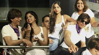 Suhana Khan and SRK enjoying KKR vs RCB IPL match!