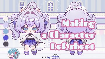 Making a character reference sheet| Speedpaint [IbisPaintX]