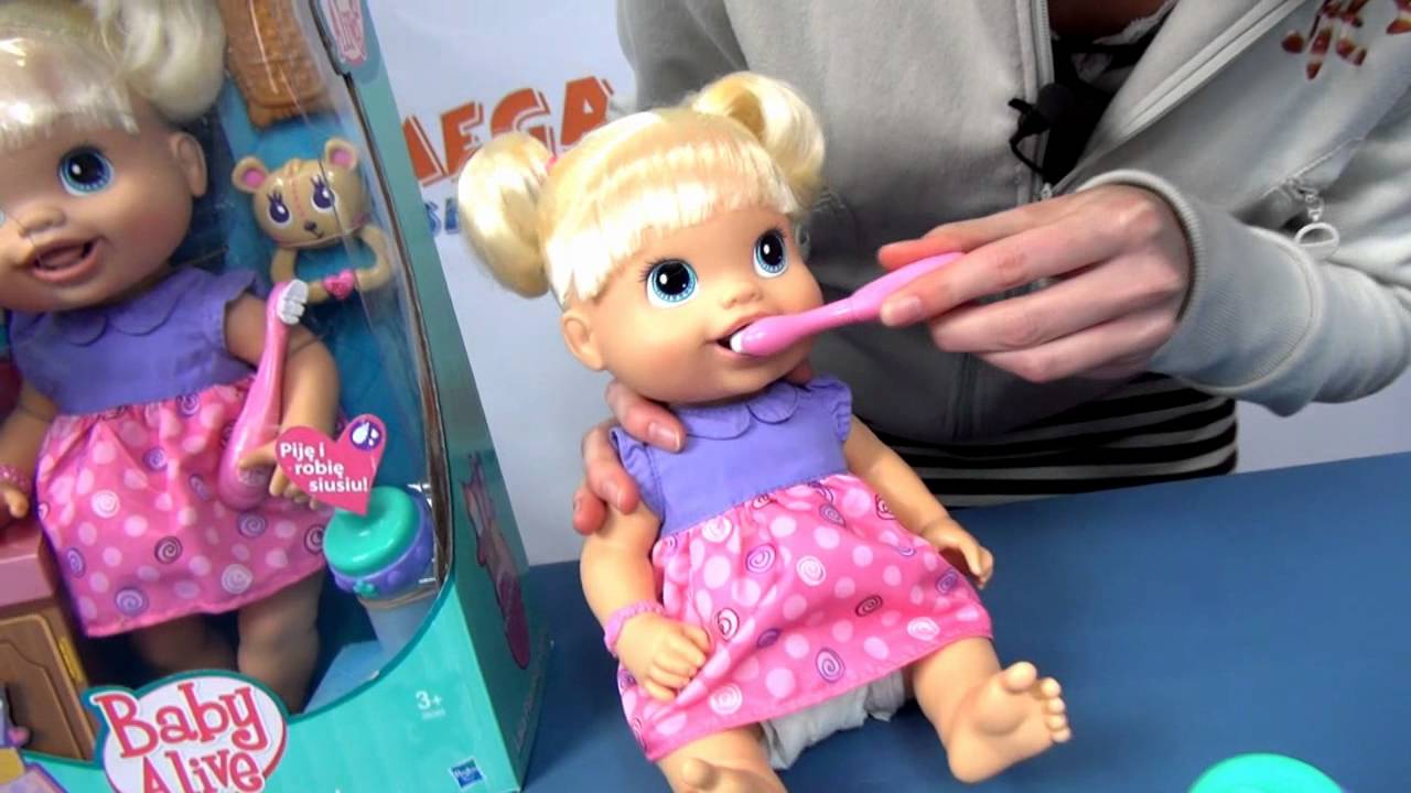 Baby's New Teeth / Lalka Pierwszy Ząbek Baby Alive Hasbro www