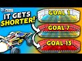 Rocket league but every time you score the field gets shorter