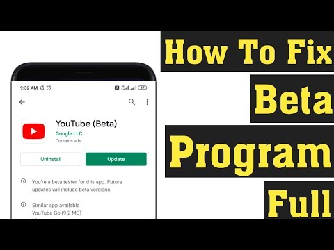 How To Fix Beta Programme Is Full & Join YouTube Beta Tester || Solve Beta Program Full