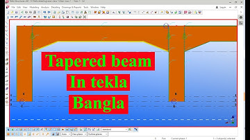 How to create tapered beam in Tekla Bangla