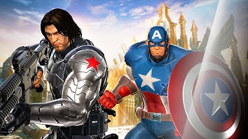 Marvel vs. Capcom : Infinite | CAPTAIN AMERICA & WINTER SOLDIER Arcade Mode Gameplay [4K] #marvel
