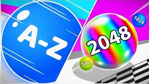 AZ Run vs Ball Run 2048 - Gameplay Walkthrough - Runner Level  | Gameplay ios, android