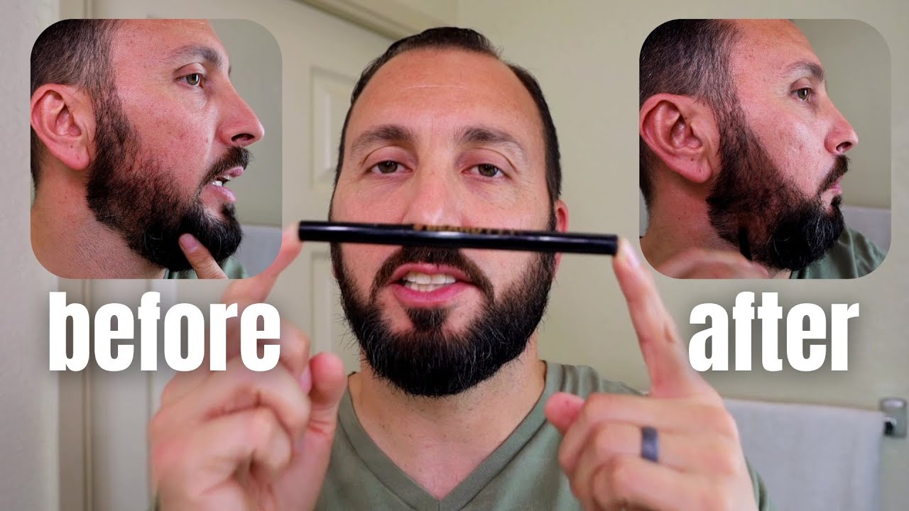 Beard Pen Filler - Barber Styling Pencil with Brush Review - YouTube