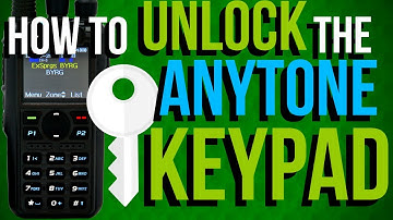 How to Unlock the AnyTone Keypad