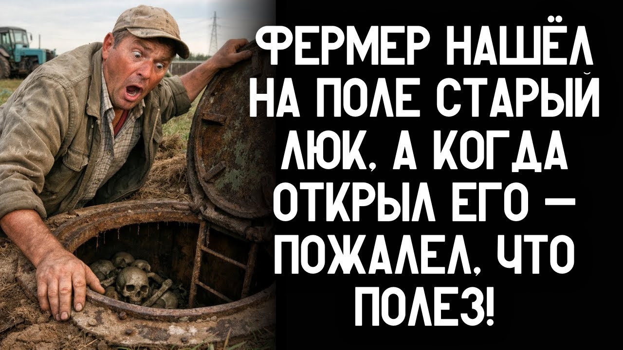 Фермер нашёл на поле старый люк, а когда открыл его — пожалел, что полез!