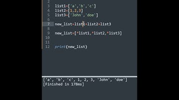 Python : How DO we combine multiple LISTS in PYTHON!!! #shortvideo #shorts #shortsvideo #short