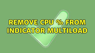 Ubuntu: remove CPU % from indicator multiload