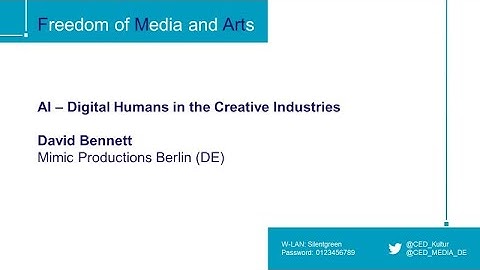 9. AI - Digital Humans in the Creative Industries