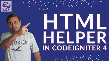 HTML helper in codeigniter 4 in Urdu | HTML helper in codeigniter 4 in Hindi | HTML helper in ci4