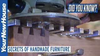 Secrets of Handmade Furniture - Did You Know?
More Factory Tours and Product Testing:
https://www.youtube.com/playlist?list=PLjTMbsoHW2ej6wLU1NAVlWhcvVWL1ynJQ
Did you know that it takes over 40 man-hours to create a custom wood chair like the one in the segment? Well you won’t find this in any furniture store and the reason that you won’t is because it’s hand crafted and custom made by artisan woodworker, Ambrose Pollock, in Carmel, California.
There are several things you want to look for when designing and or buying any wood furniture. Here is a check list of things to keep in mind:
CHECK LIST FOR BUYING WOOD FURNITURE
• High quality, unprocessed wood.
• Doors and drawers fit well.
• Drawers have glides and stops.
• Drawers glide easily when pulled.
• Drawers have dust panels.
• Drawer corners are jointed securely.
• Well-executed joinery, like dovetail joints.
• Insides of drawers are smooth and snag free.
• Long shelves have center supports.
• Doors swing open easily without squeaking or rubbing.
• Long doors are attached with study hinges.
• Hardware is secure and strong.
• No rough edges on hardware.
• Interior lights operate easily.
• Entertainment units have hole for electrical cords.
• Heavy balanced feeling when table is rocked.
• Tables leaves fit properly.
• Tables leaves match grain and finish of table.
• Finish feels smooth to the touch.(except distressed)
• Distressed finish has randomly spaced dark marks.
MORE FROM YOUR NEW HOUSE
Featured videos:
https://www.youtube.com/playlist?list=PLjTMbsoHW2eiqktEDbaQunVDuiTidxPxd
Great DIY Projects from Your New House:
https://www.youtube.com/playlist?list=PLjTMbsoHW2ejNSy9ywo1mKiGaSXuTsEgE
Quick Tips - easy tips to make your projects (and life) better:
https://www.youtube.com/playlist?list=PLjTMbsoHW2eh4zI-dJCevBTEdY5ioSAPQ
Gardening and Landscaping:
https://www.youtube.com/playlist?list=PLjTMbsoHW2ejdcWzNkAARBzUQDvT3W1ME
Adventures in Homebuilding - Home info with a smile:
https://www.youtube.com/playlist?list=PLjTMbsoHW2ehA9bTrvQ58AHfE_utaBCLc
Choosing and Using Tools with Carmen Ciricillo:
https://www.youtube.com/playlist?list=PLjTMbsoHW2eisLdRjyue3eVZT-qjM9B6I
Factory Tours and Product Testing:
https://www.youtube.com/playlist?list=PLjTMbsoHW2ej6wLU1NAVlWhcvVWL1ynJQ
Al Carrell - The Super Handyman:
https://www.youtube.com/playlist?list=PLjTMbsoHW2ehFhy7mXnyX_pe4v03DrqfS
The Great Outdoors with Joe Sherinski:
https://www.youtube.com/playlist?list=PLjTMbsoHW2ejiksPCxa2DTFANK-gz52xN Secrets of Handmade Furniture - Did You Know?