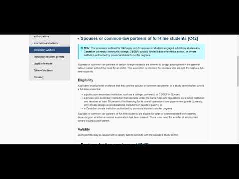 Visa for spouse of student visa holders in CANADA