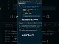 Day 13 — First Logic Test: Even or Odd | Python for Beginners #shorts