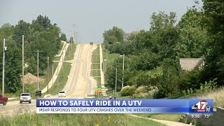 MSHP reminds people of safety after three UTV crashes over the weekend
