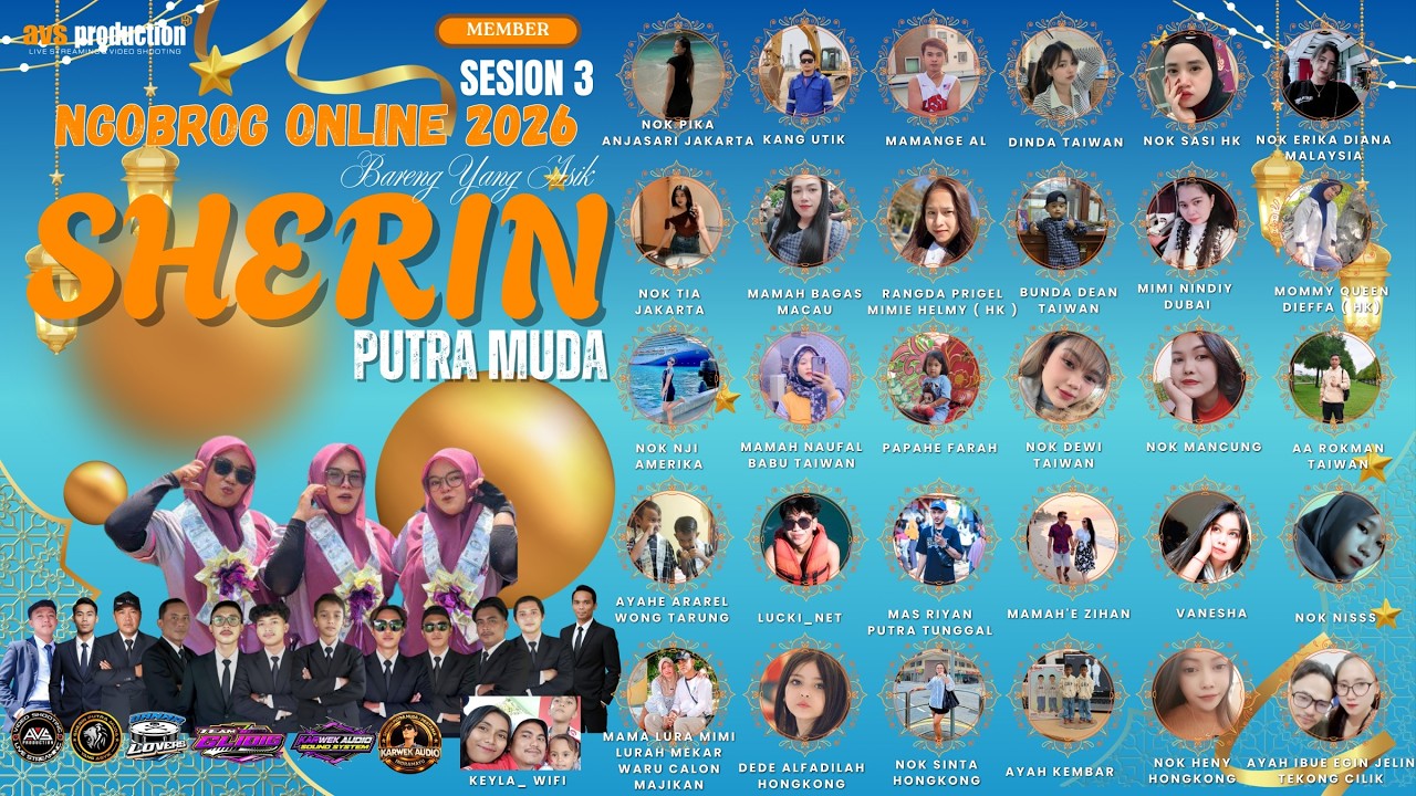 🔴LIVE STREAMING NGOBROG ONLINE || SHERIN PUTRA MUDA || SESION 3 EDISI RAMADHAN, 28 FEBRUARI 2026