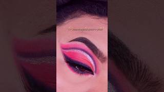 Double Cut Crease Indian Bridal Eye Makeup Tutorial on Hooded Eyes | Pink Purple Glitter Eyeshadow