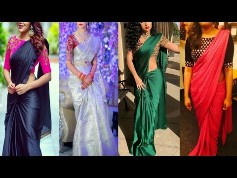 Video: 20 Idea Plain Saree Terkini Dengan Blaus Pereka