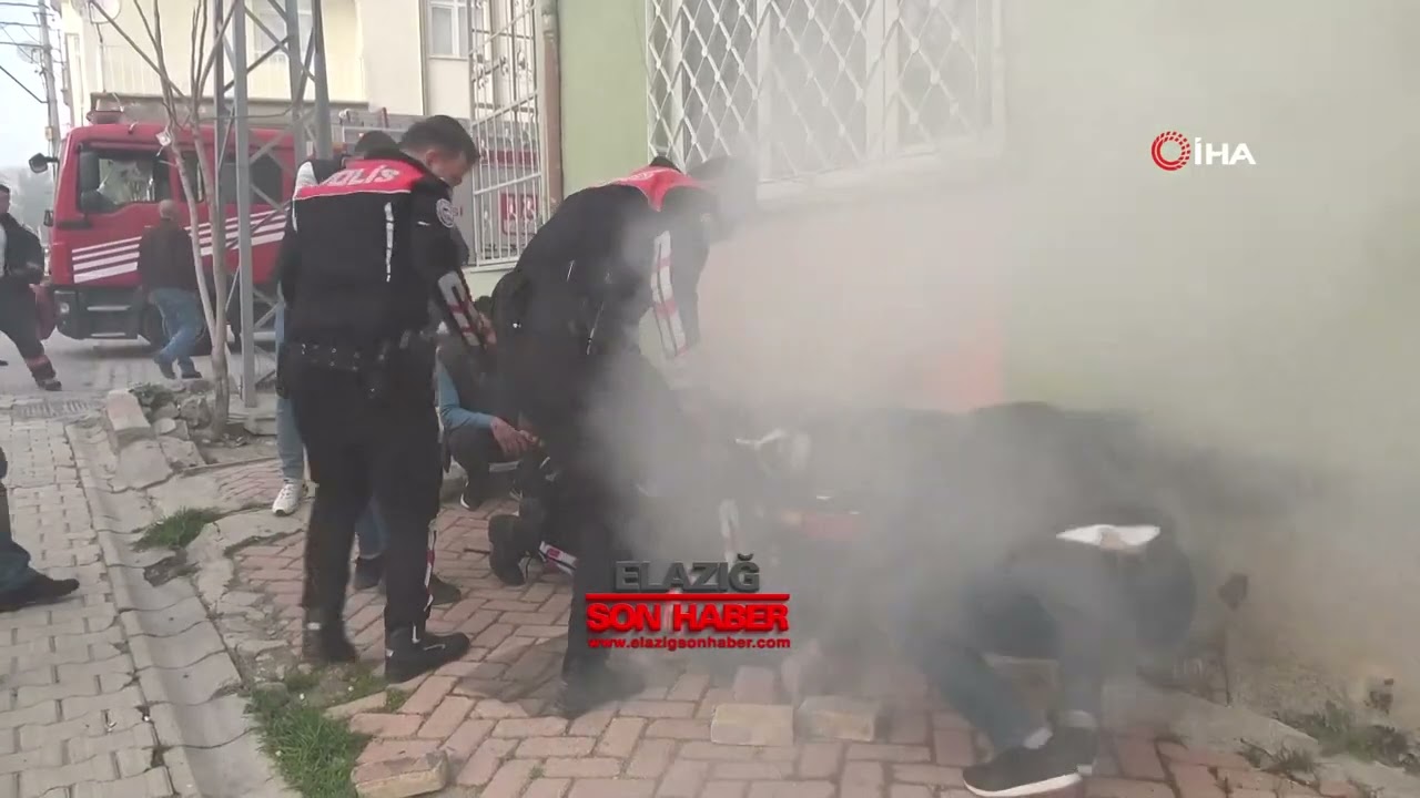 Elazığ’da Ev Yangını! Yangın Sonrası Bina Sakinleri Arasında Kavga Çıktı