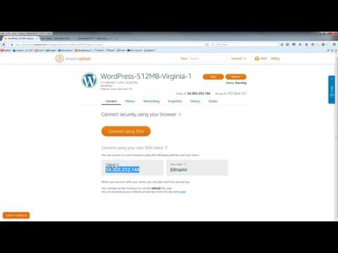 02 - Login to server use putty - How to install WordPress on Amazon Lightsail in AWS