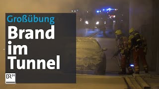 Hinter den Kulissen einer Großübung: Tunnelbrand bei Bernhardswald | Abendschau | BR24