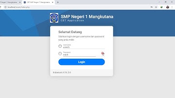 Tutorial Cara menggunakan aplikasi ujian SMP Negeri 1 Mangkutana