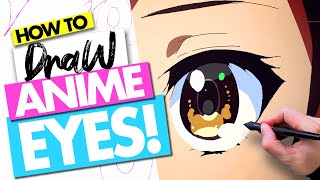 HOW TO DRAW ANIME EYES! Tutorial Speedpaint