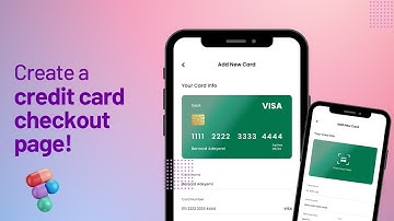 How to Design a credit card checkout page - Figma Design Tutorial #DailyUl challenge