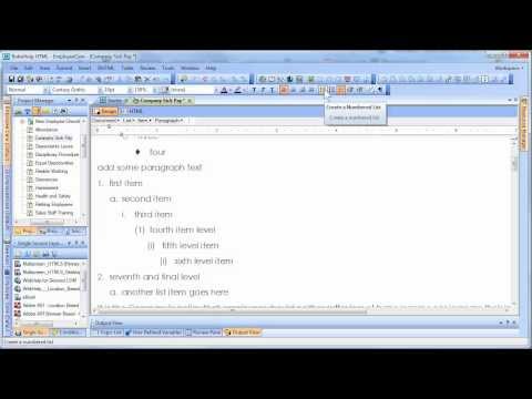 ROBOHELP 10: Creating Multi-level Lists