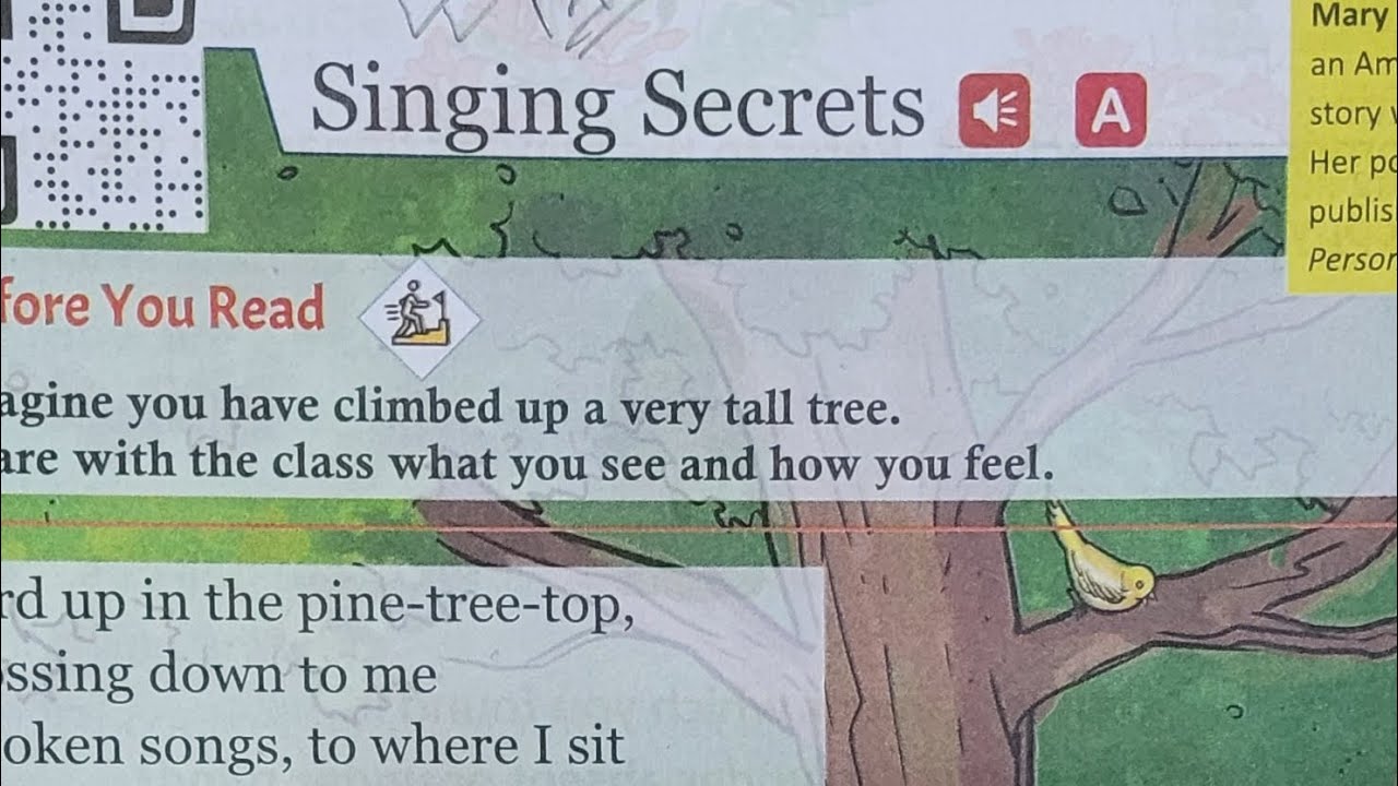 SINGING SECRETS POEM EXPLANATION IN BENGALI CLASS 4 