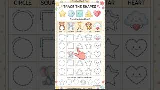 Full Easy Shape Tracing For Kids! 🎨 Preschool Learning #shorts News