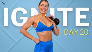 Day 20: Lower Body Sweaty Workout (No Repeats) | Ignite Kettlebell Series