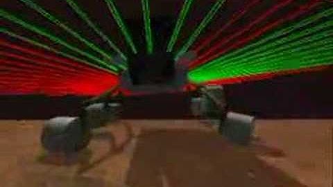 MSL rover and ODE, range sensors added