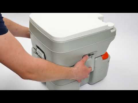Біотуалет портативний зі зливним патрубком та індикатором ємності нечистот Time Eco TE-3320T, видео 1