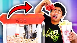 SPICY POPCORN CHALLENGE (CAROLINA REAPER! 1000+)