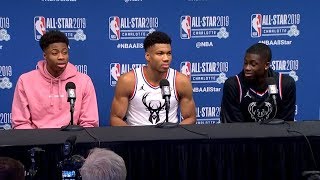 Giannis Antetokounmpo Postgame Interview - Team LeBron vs Team Giannis | 2019 NBA All-Star Game