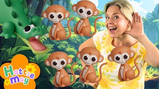 Nursery Rhymes and Kids Songs 🐵🐵🐵🐵🐵 Cheeky Monkeys  Baby and Toddler Learning Five Cheeky Monkeys