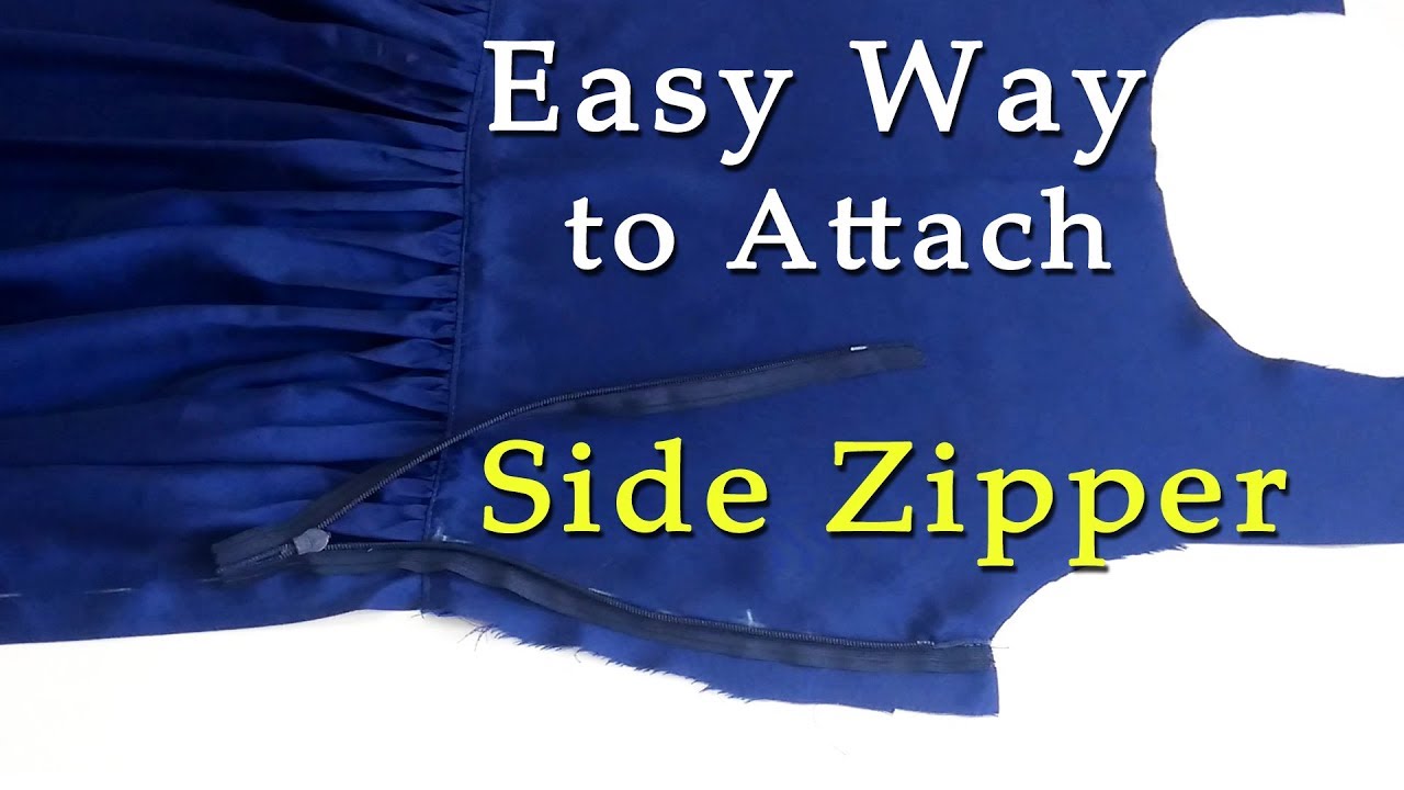 Easy Way to Attach Side Zipper to Dresses , Blouses , Tops