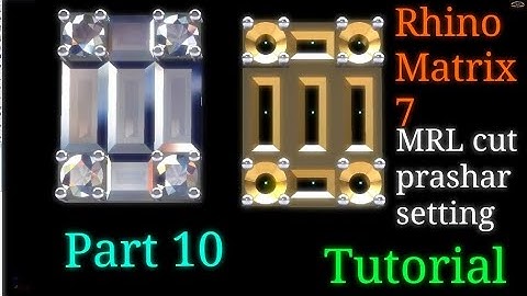Rhino Matrix 7:How to Design MRL cut prashar setting Thaka..in Bengali