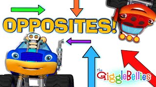 Opposites For Toddlers Monster Trucks Nursery Rhymes - Go Super Trucks