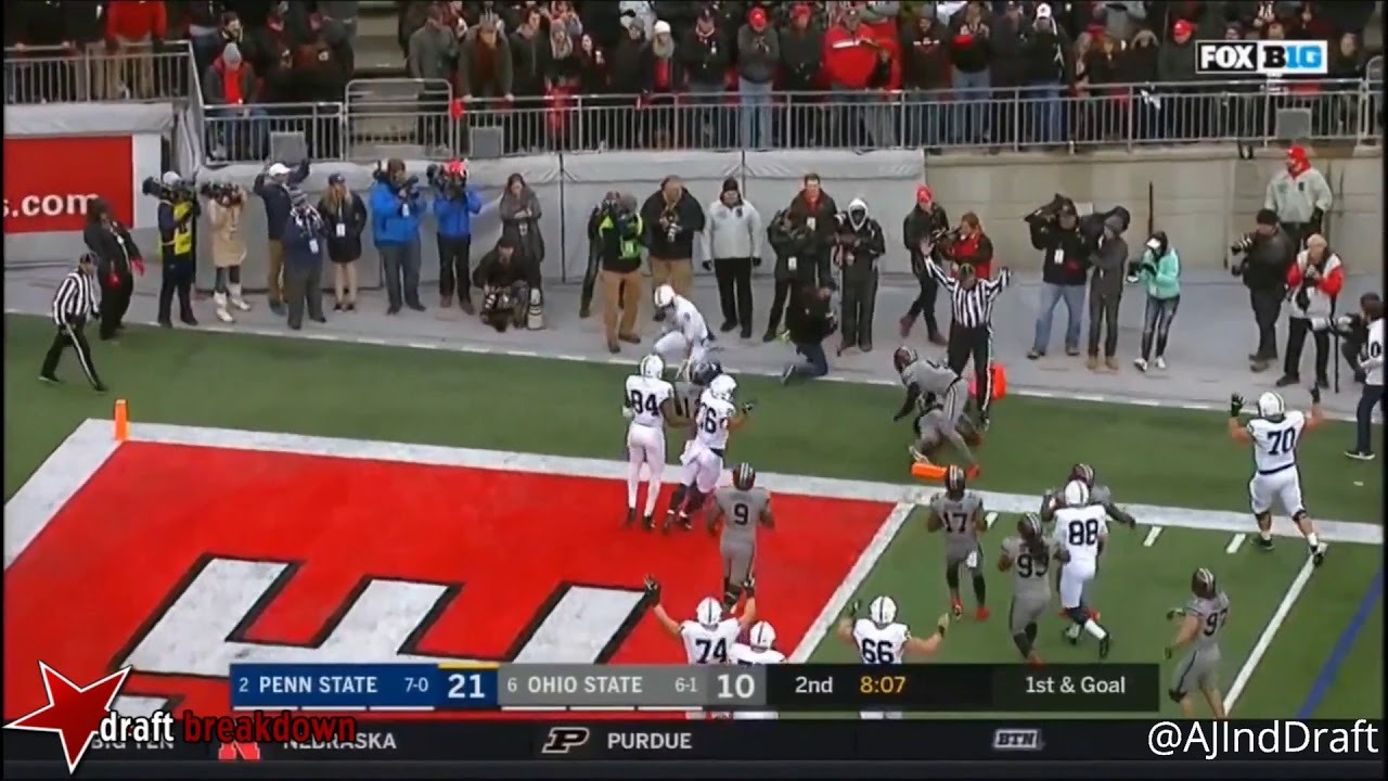 Jerome Baker (Ohio State LB) vs Penn State 2017 YouTube