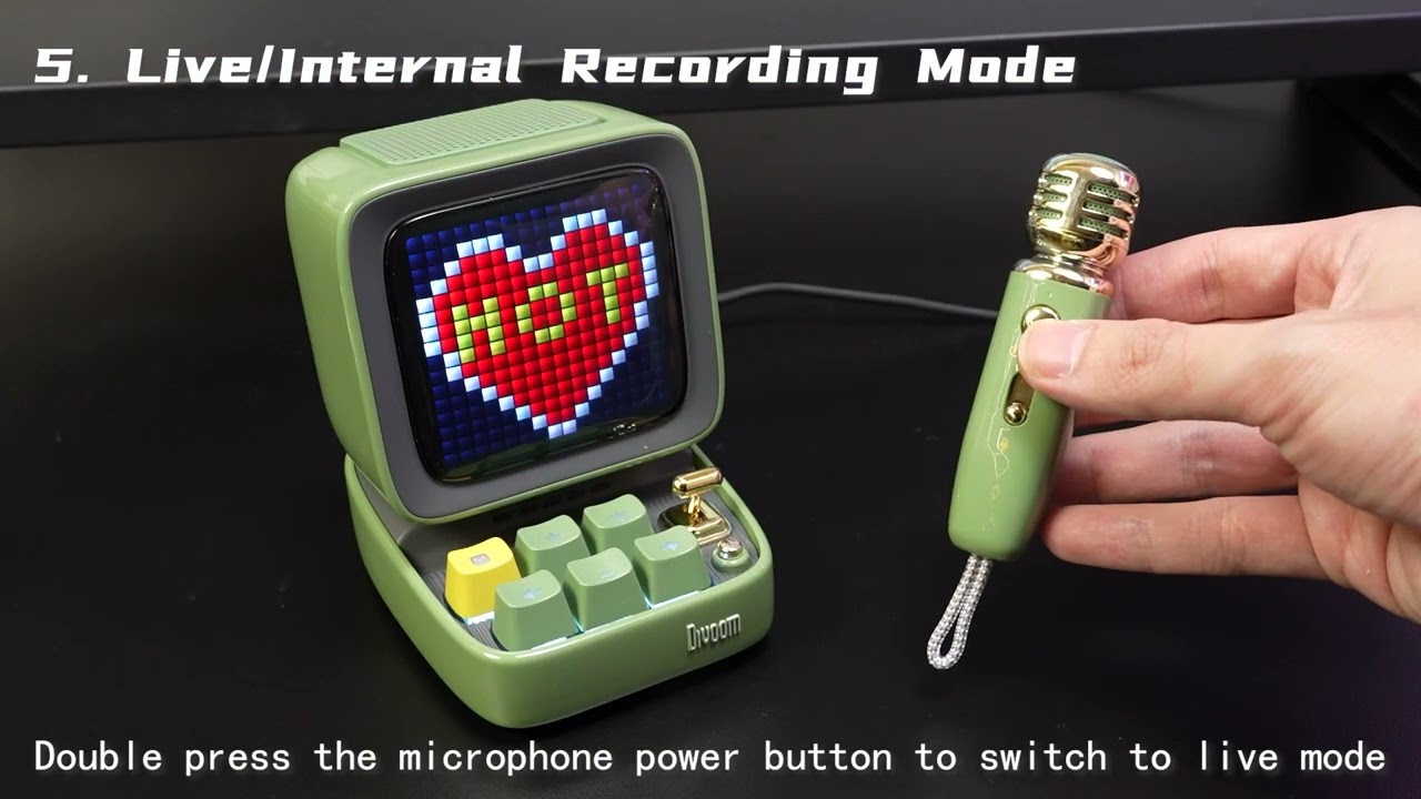 Divoom Ditoo 5マイク Bluetoothカラオケスピーカー – Divoom