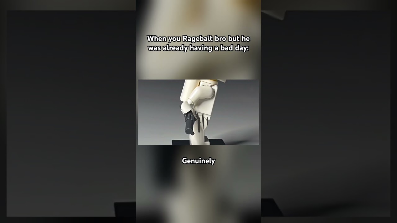 Ragebaiting Bro gone wrong (meme) 