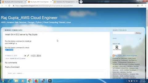How to Install Git in EC2 server | AWS in Hindi | Raj Gupta