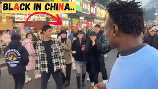 How Chinese Girls react to see Black Guy Speaking Chinese  in the Streets How Chinese react to Black