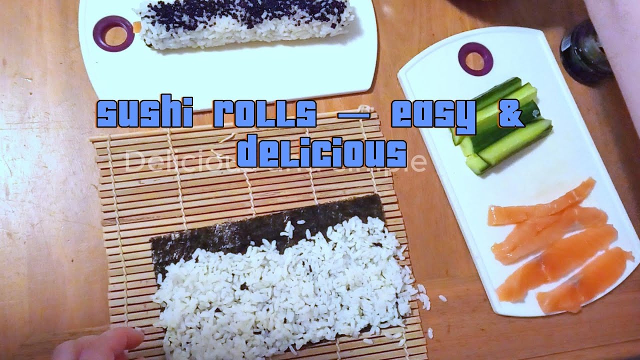 Making sushi rolls at home — easy and delicious