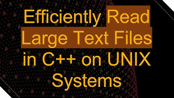 Efficiently Read Large Text Files in C++ on UNIX Systems